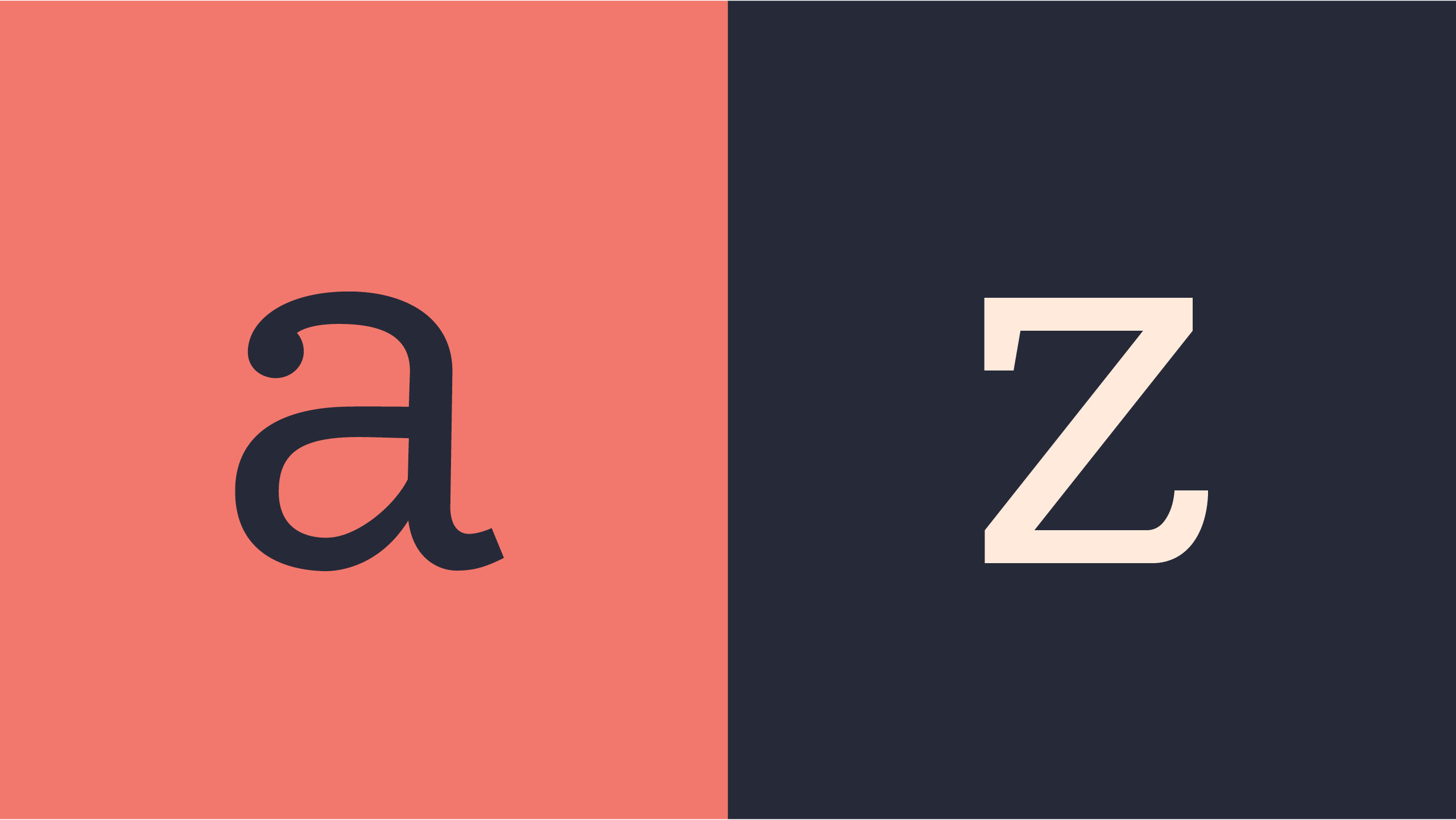 Avertale letters a and z